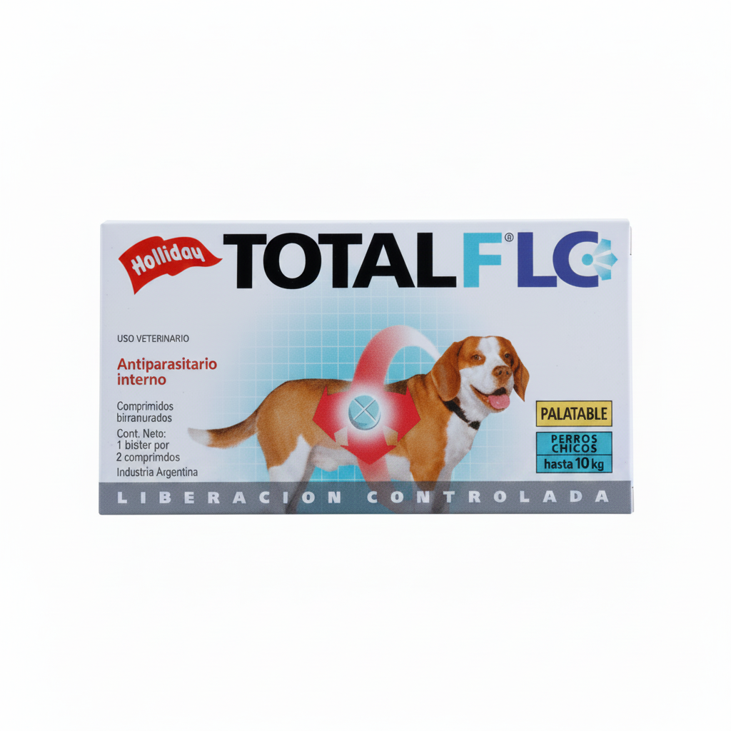 Antiparasitario Interno Total FLC Perro Pequeño (Hasta 10 Kg) 2 Tabletas