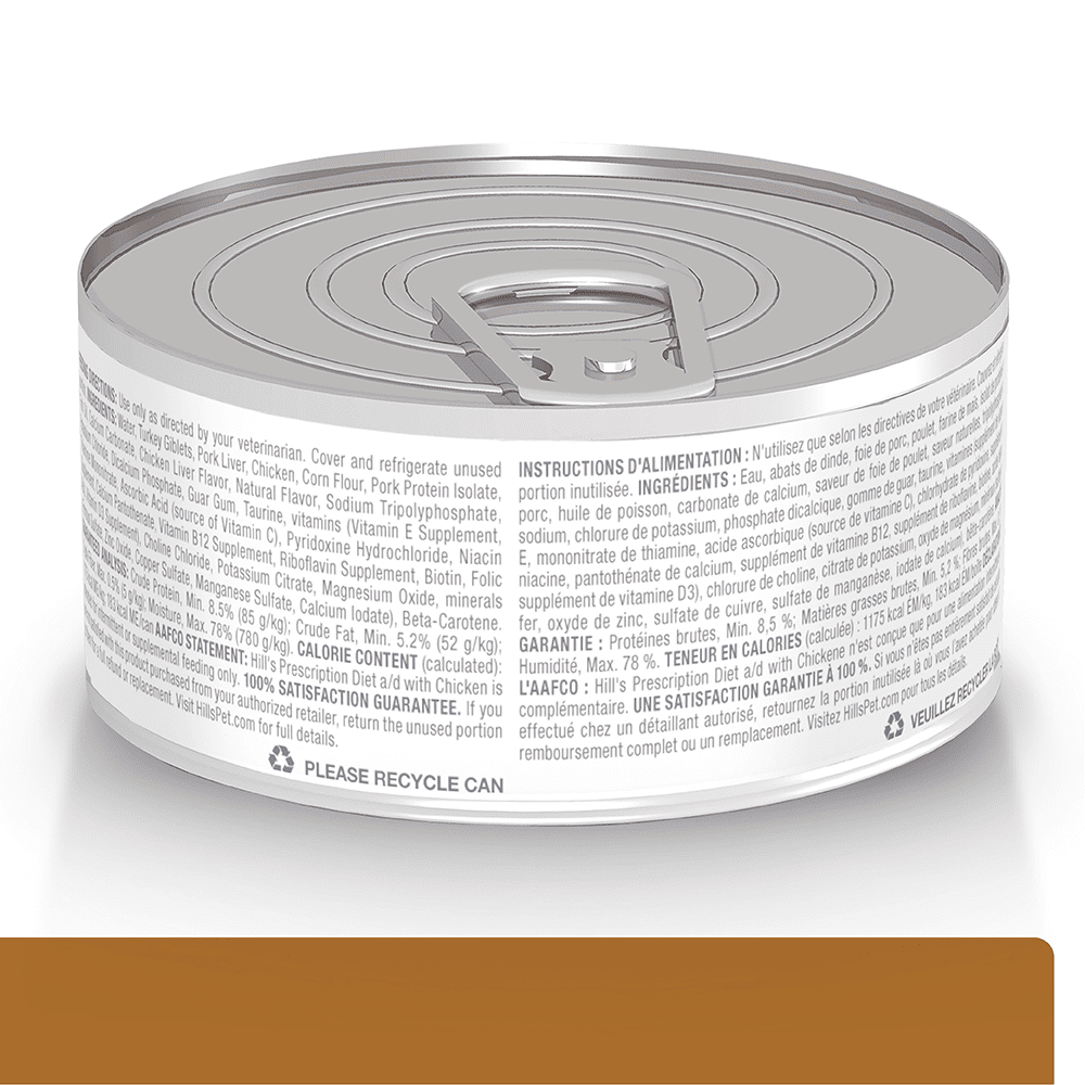 Comida Húmeda para Perros y Gatos Hills Prescription Diet Urgent a/d 5.50 Onz