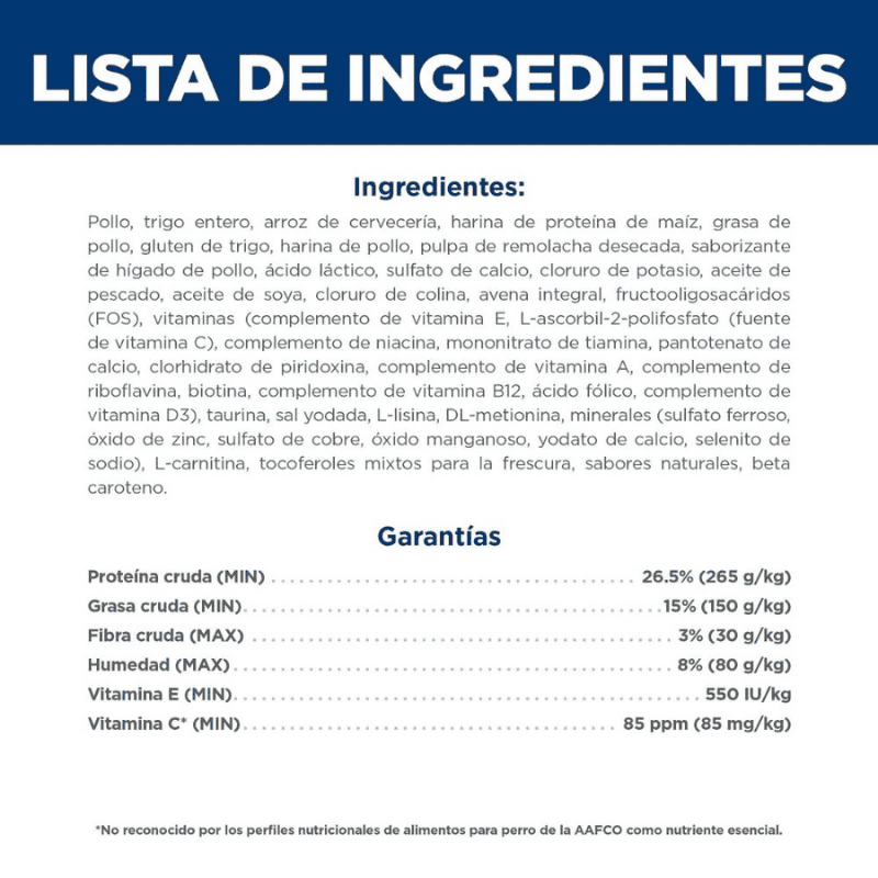 Comida para gato Hills Adulto 7+ 4Lbs