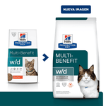 Comida para gato Hills Mantenimimento Peso w/d 4 Lbs