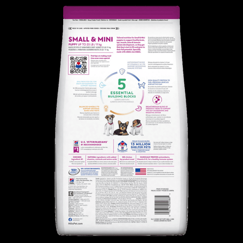 Comida para perros Hills Cachorros Razas Miniatura4.5 Lbs