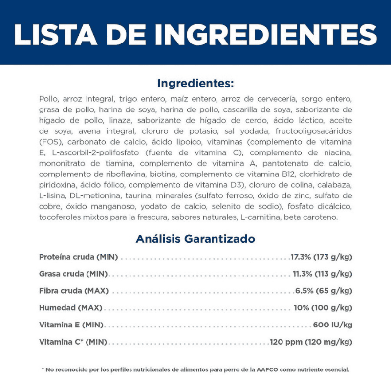 Comida para perro Hills 7+ Razas Miniatura 4.5 Lbs