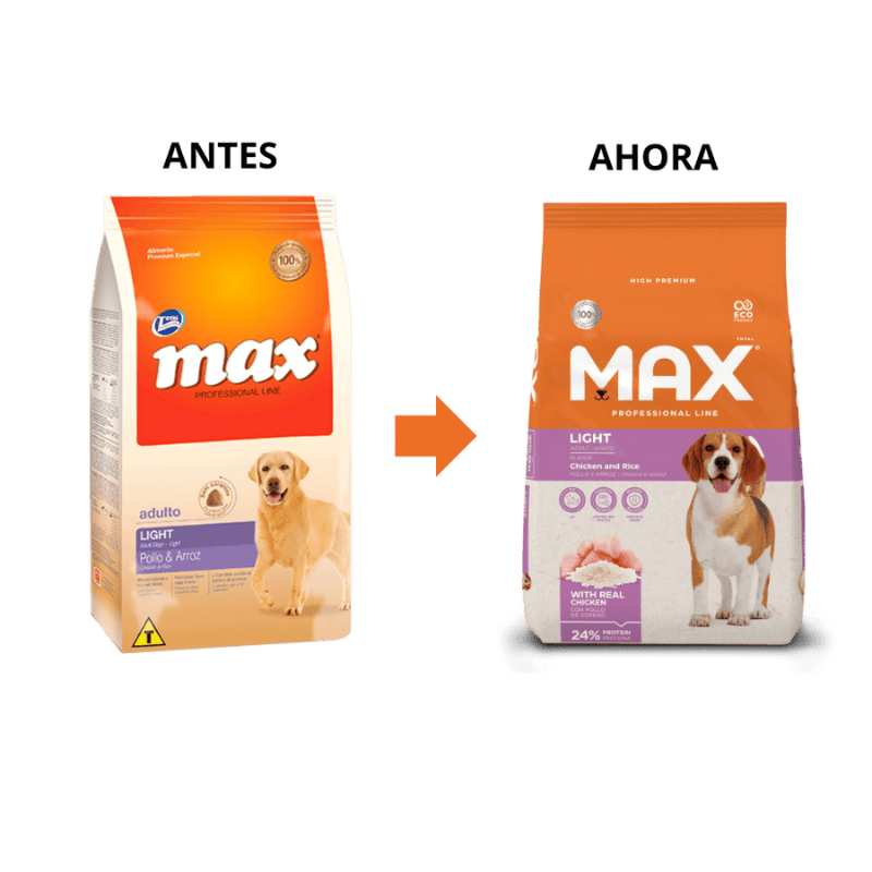 Comida para perro Max Adulto Light Pollo y Arroz 15 kg