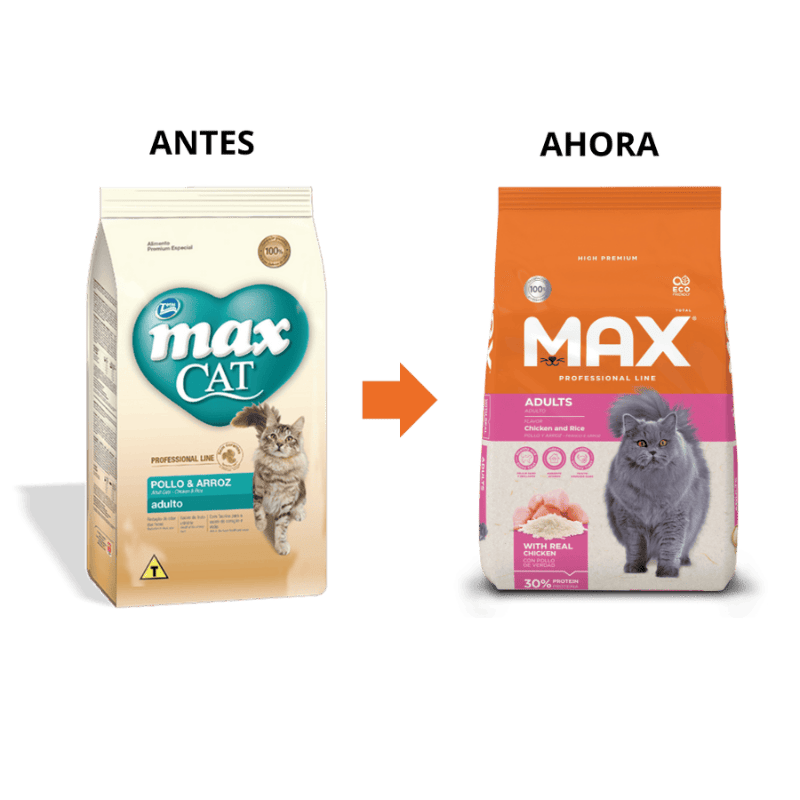 Comida par gato Max Professional Line Adulto Pollo y Arroz 3Kg
