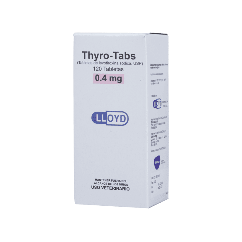 Thyro-Tabs Perros 0.4 mg 120 Tabletas