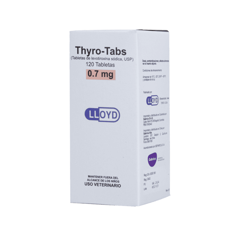 Thyro-Tabs Perros 0.7 mg 120 Tabletas