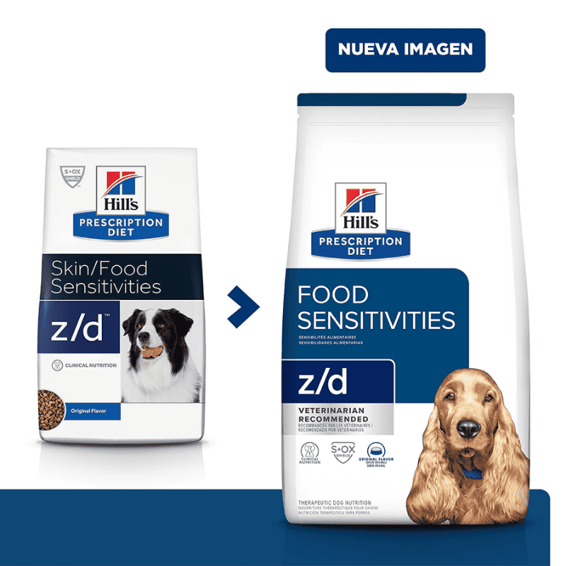 Comida para perro Hills Prescription Diet Sensibilidades alimentarias z/d 8 Lbs
