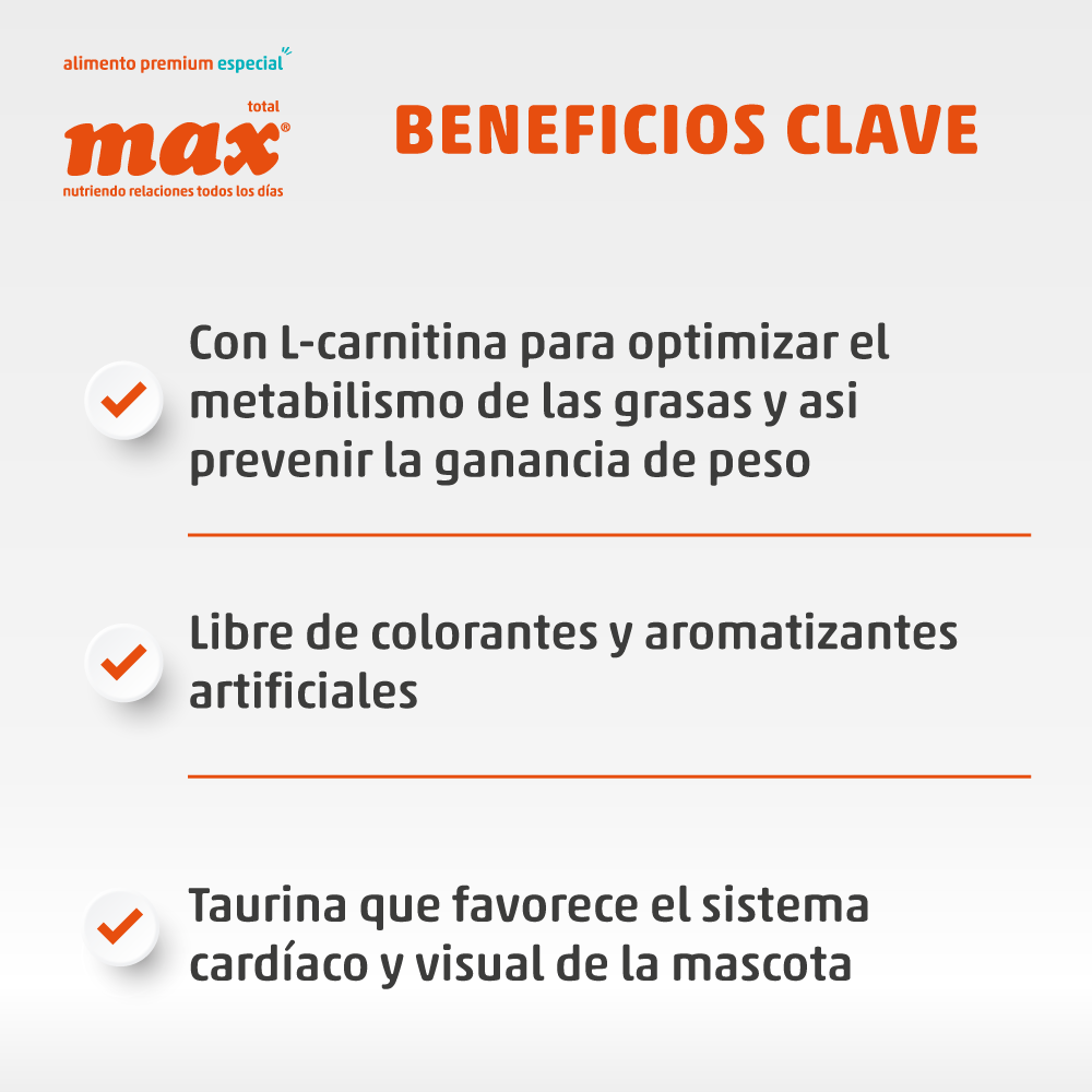 Comida paragatos Max Cat Castrados 1 Kg