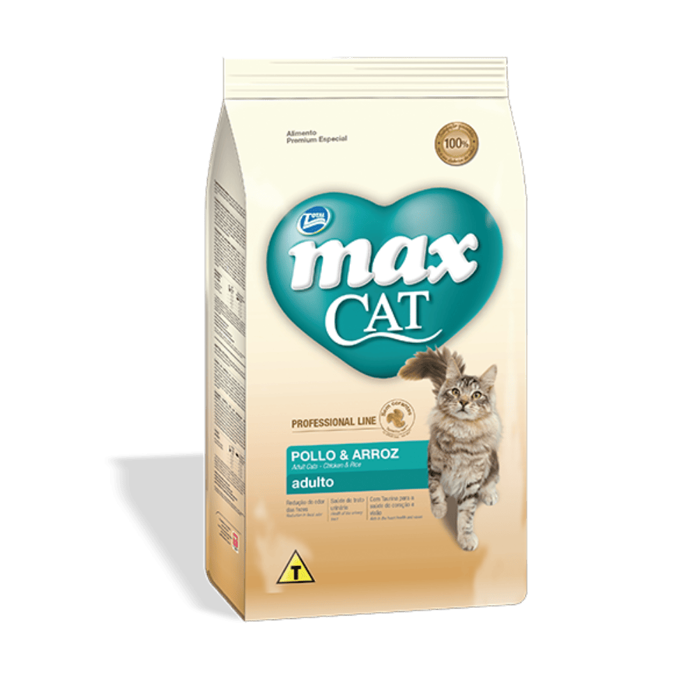 Comida para gato Max Professional Line Adulto Pollo y Arroz 10.1Kg