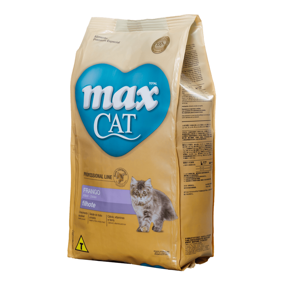 Comida para gato Max Cat Professional Line Filhote Frango 1 Kg
