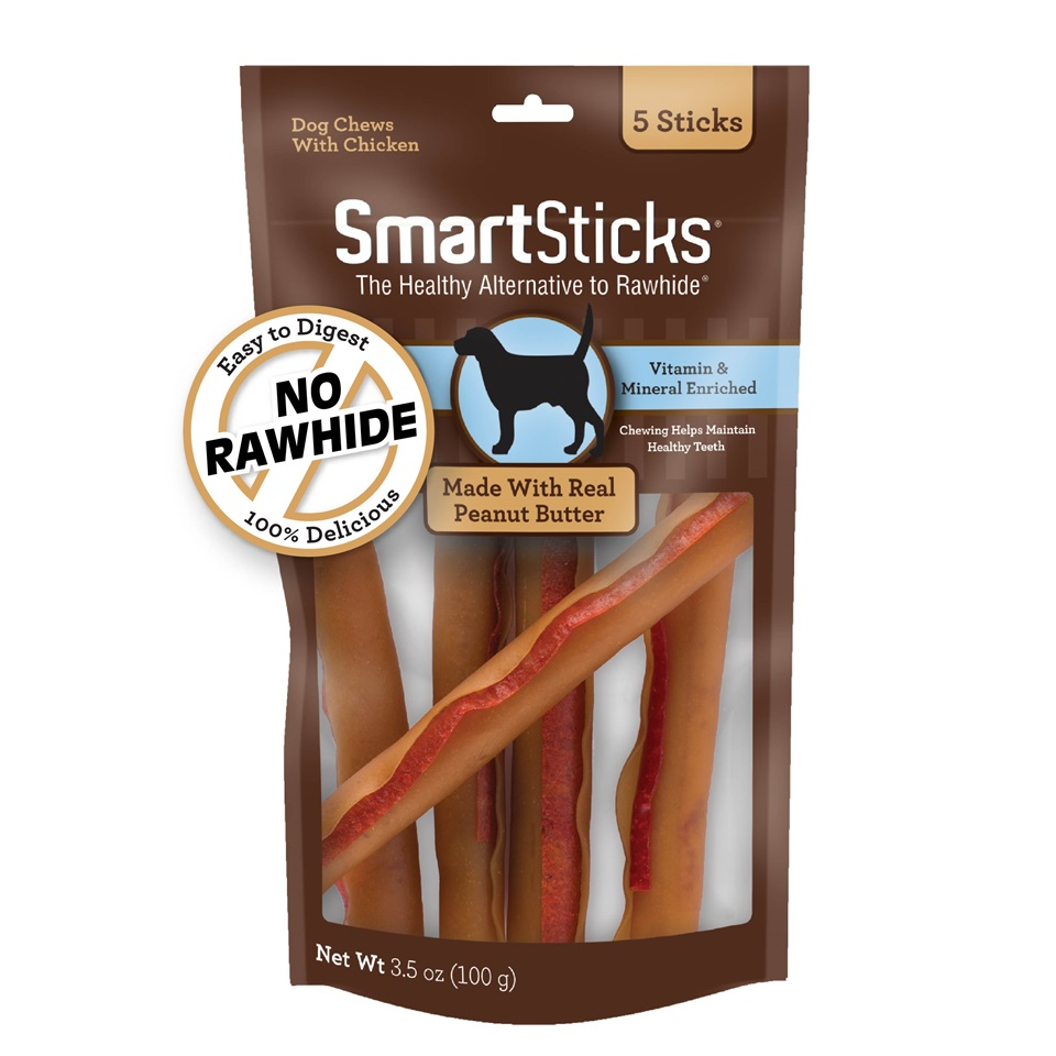 Snack para perro Smartsticks Mantequilla de Maní 5 Und