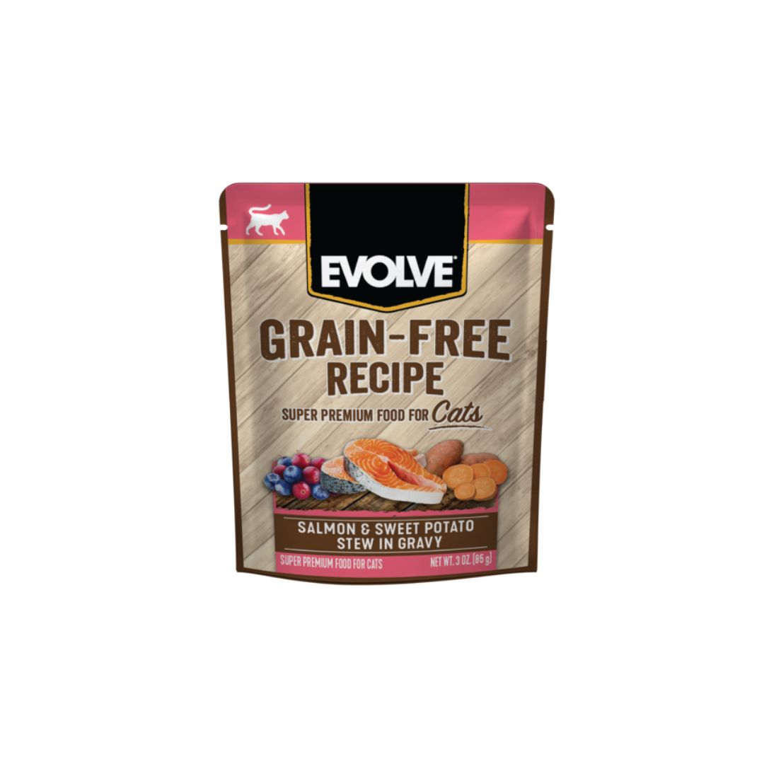 Evolve Cat Salmon Grain Free Pouch 85Gr