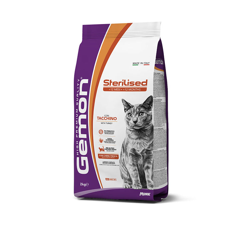Gemon Cat Sterilized WithTurkey 2 Kg