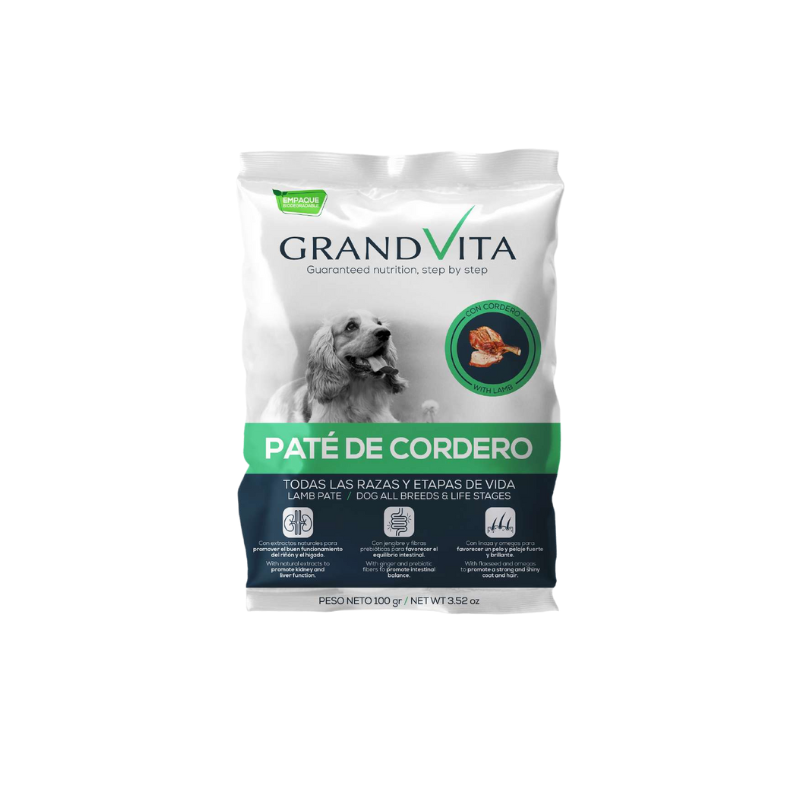 Grand Vita Pate Cordero Perro 100 Gr