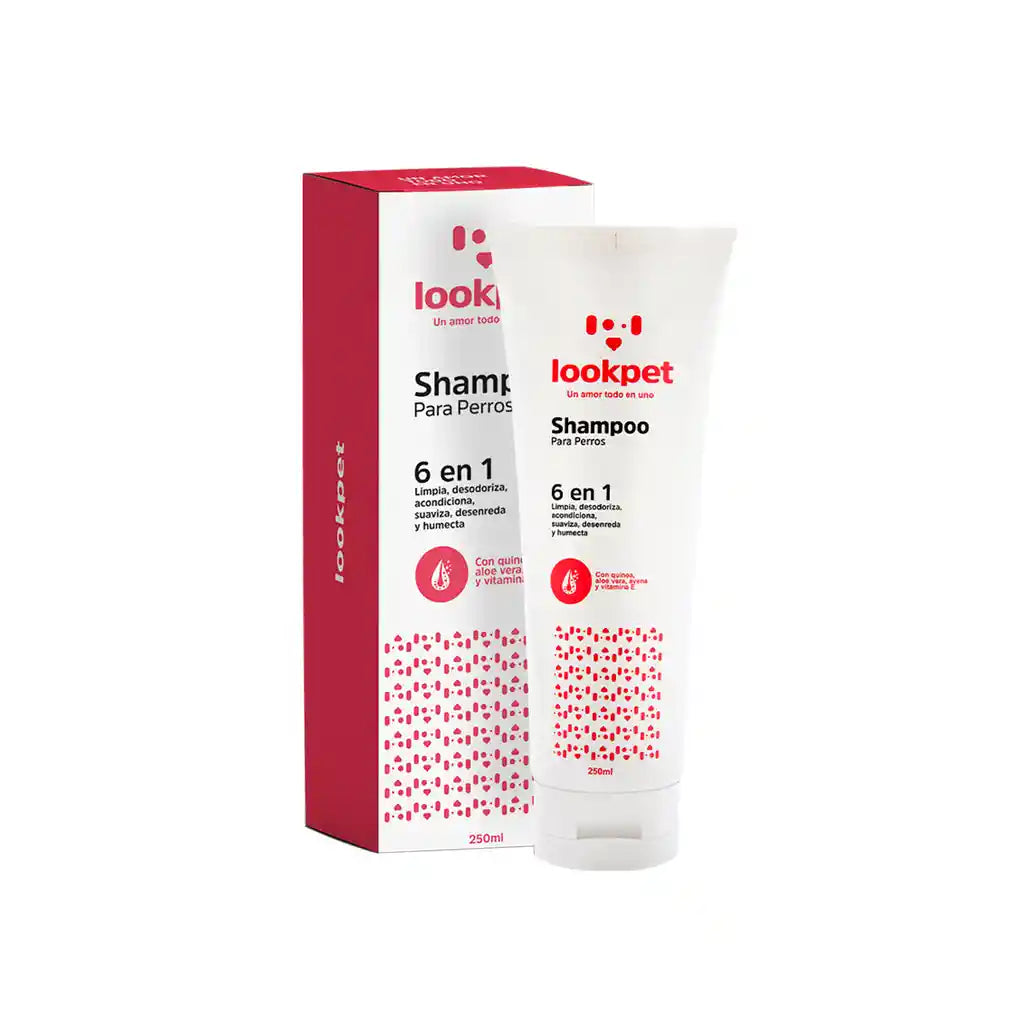 Shampoo 6 en 1 Perros Adultos Lookpet X 250 Ml