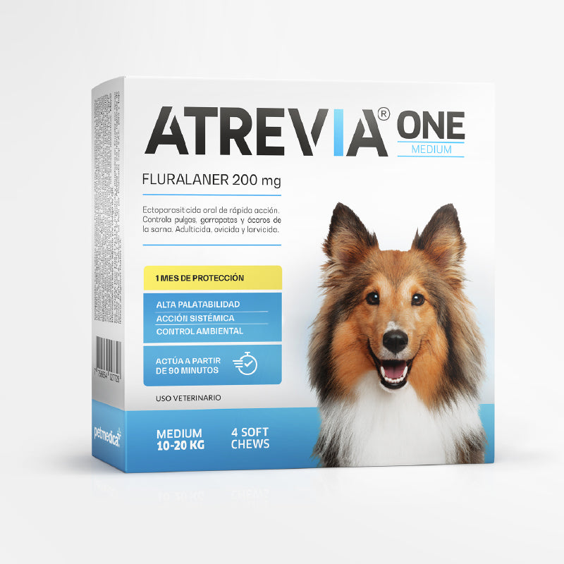 Atrevia One Antipulgas y Antigarrapatas para Perros x 4 Tabletas