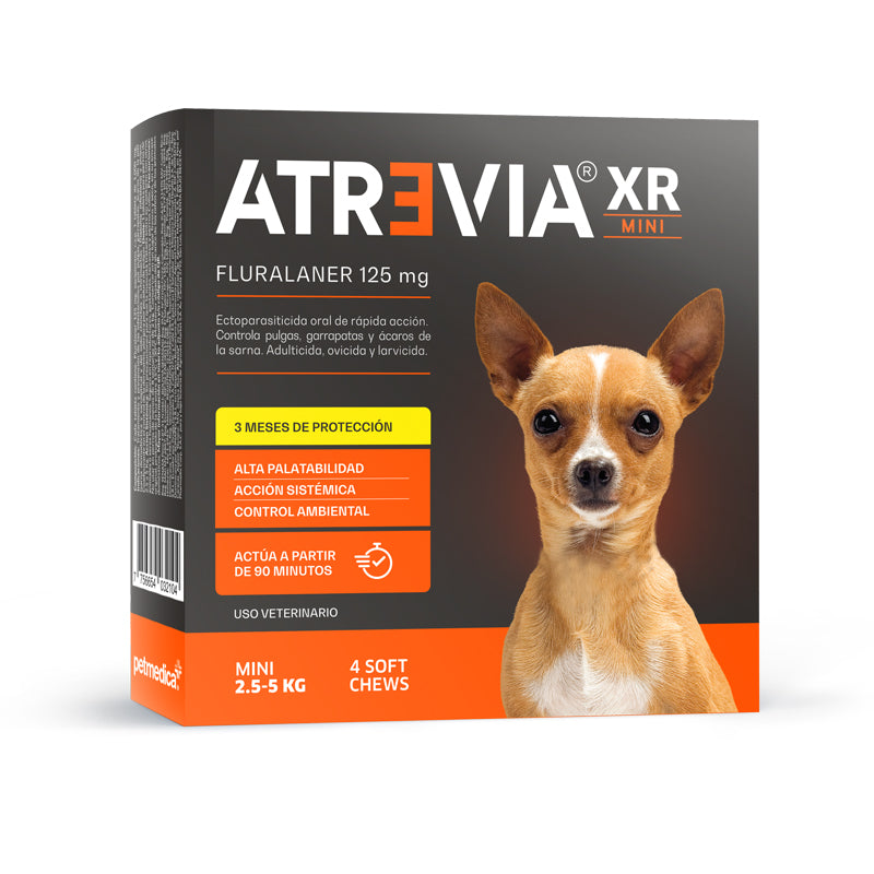 Atrevia XR Antipulgas y Antigarrapatas para Perros x 4 Tabletas