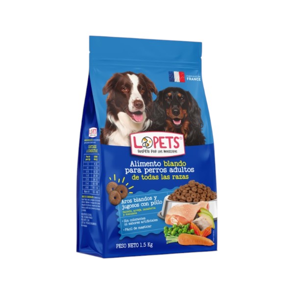 Alimento Blando Pollo Perro Lopets