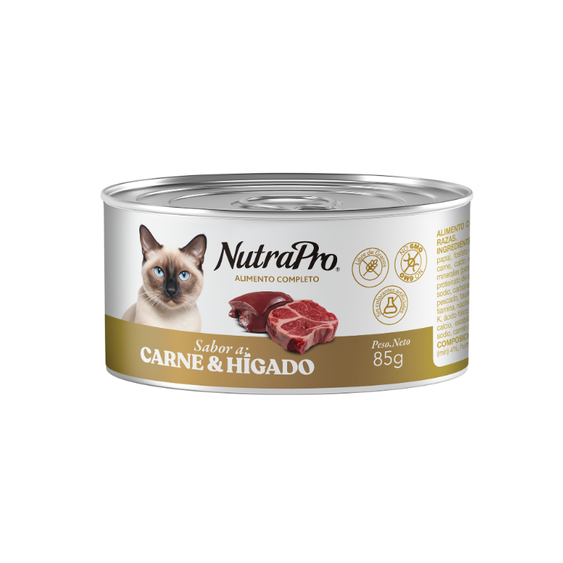 Nútrapro Lata Gato Carne Y Hígado 85 Gr