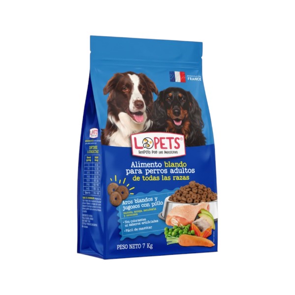 Alimento Blando Pollo Perro Lopets