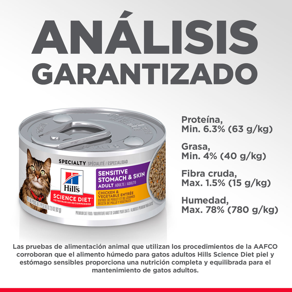 Comida Húmeda para Gato Hills Estomago y Piel Sensible 2.9 Onz