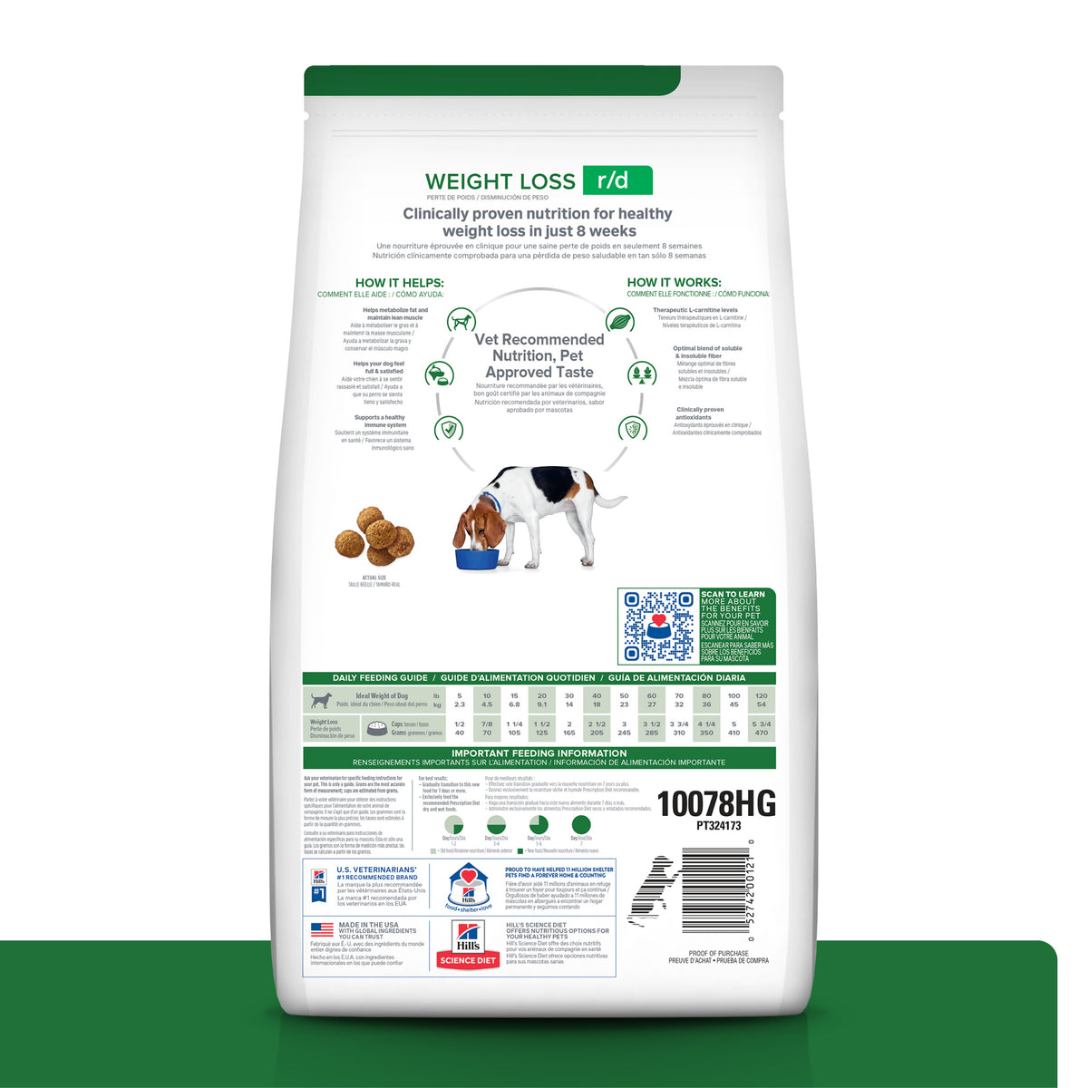 Comida para perro Hills Reducción de peso r/d 1.5Kg