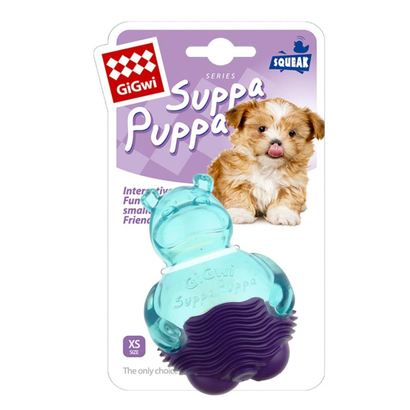 Hipopótamo Juguete Perro Puppa Hippo Blue