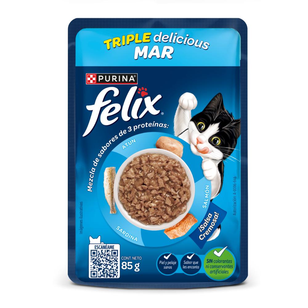 Felix Adulto Triple Delicious Mar x 85 gr