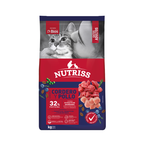 Nutriss Gatos Adultos Cordero y Pollo