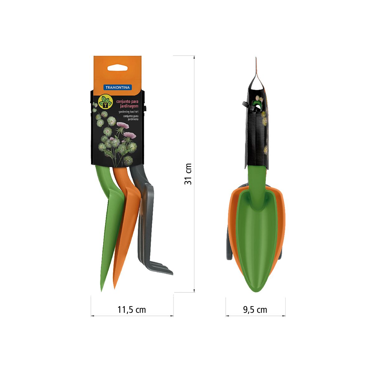 Kit Jardín 3 Piezas en Plástico