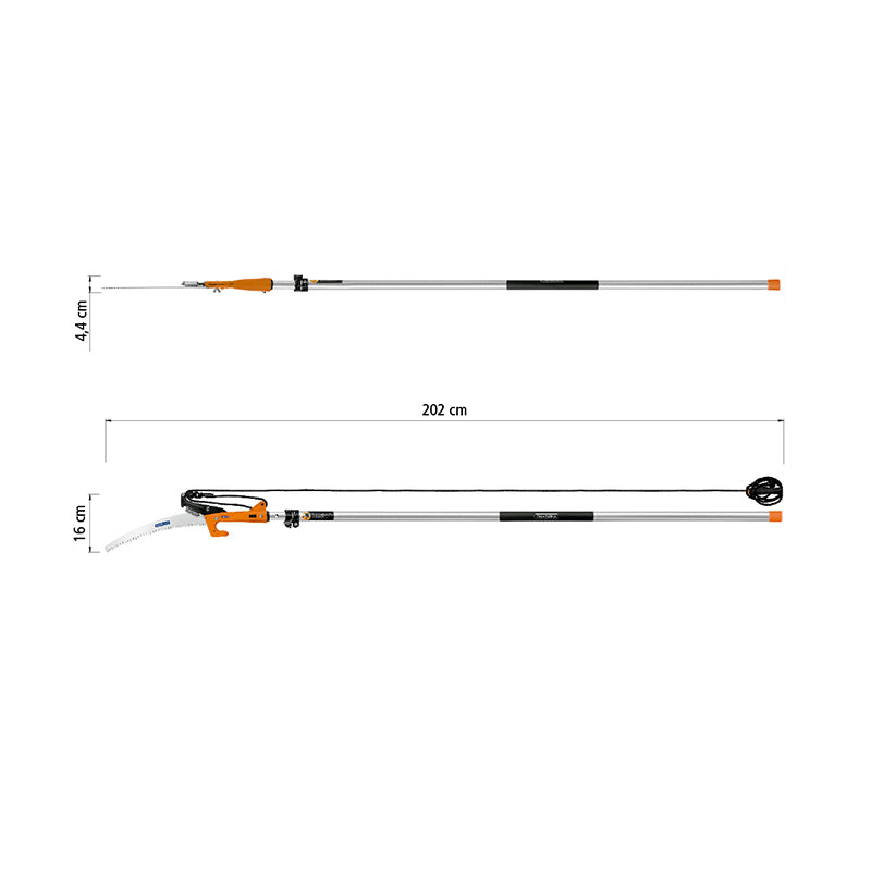 Serrucho de Poda para Ramas Altas con Mango Tramontina