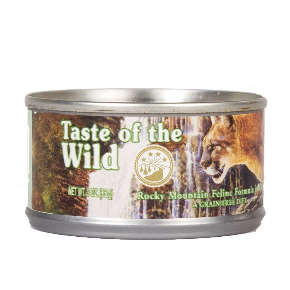 Alimento humedo para gatos de salmon y venado, contiene ingredientes de alto valor nutricional que complementara el alimento seco. Ideal para fortalecer las defensas gracias a su contenido de antioxidantes. Formula sin granos y rica en acidos grasos. En presentacion 5,5 oz