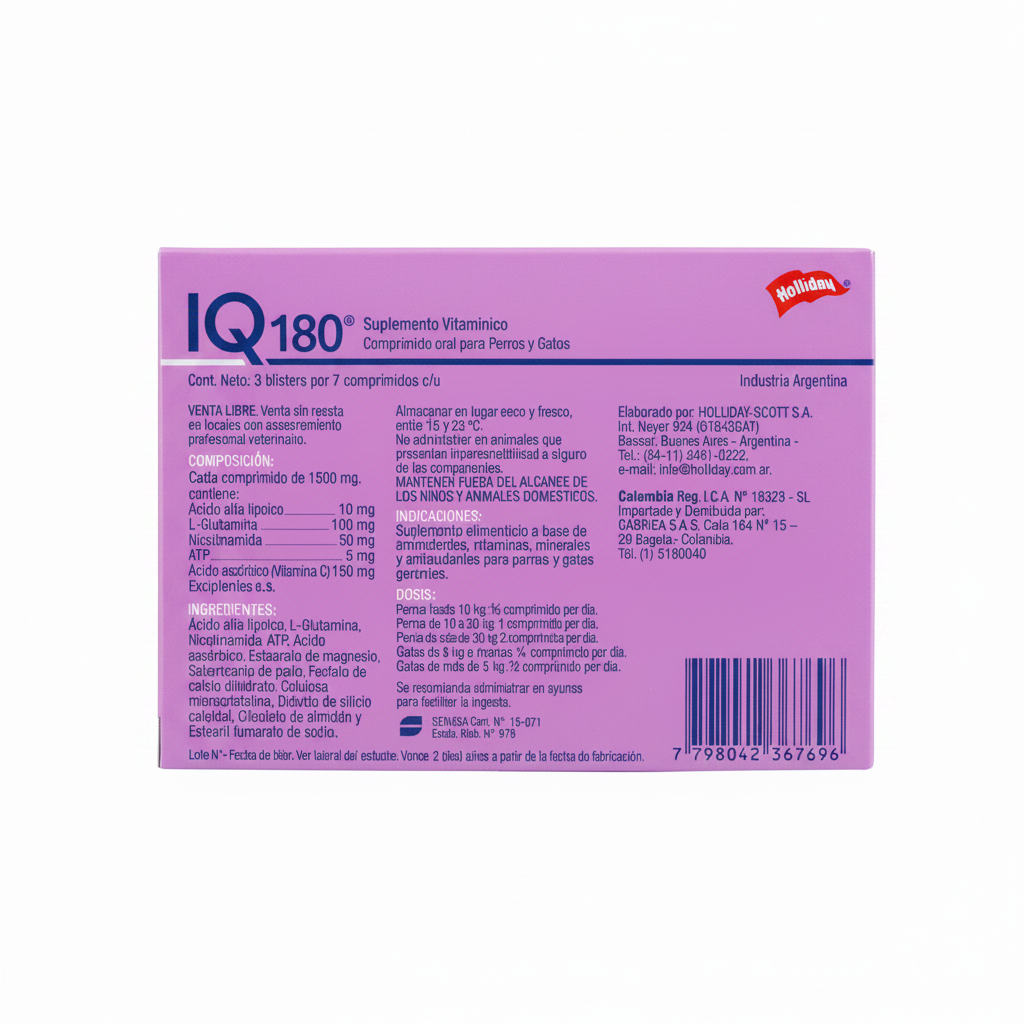 IQ 180 x 21 comprimidos