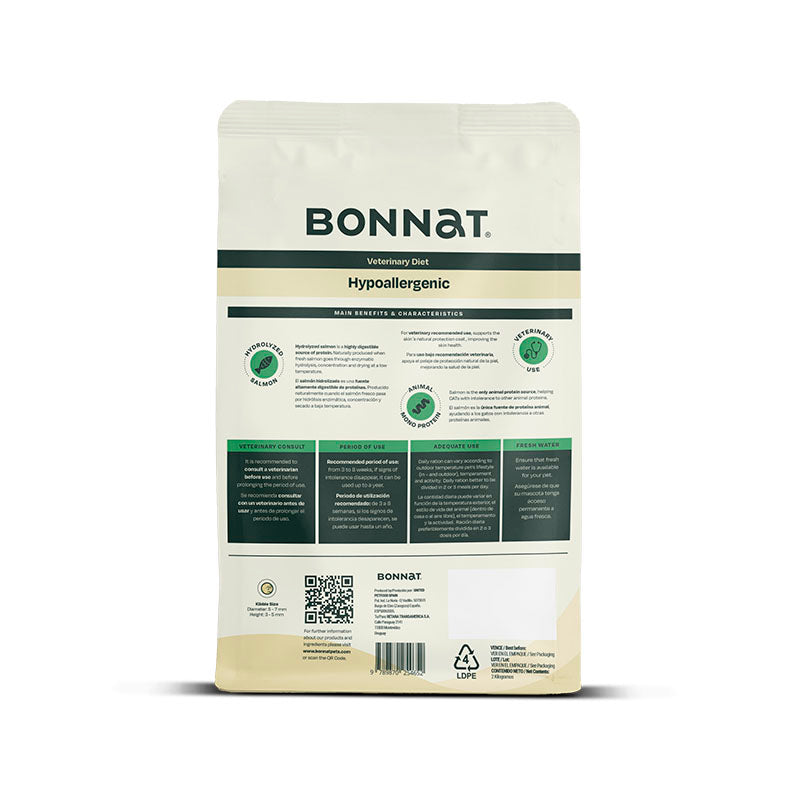 Bonnat Veterinary Diet Gato Hypoallergenic 2 Kg