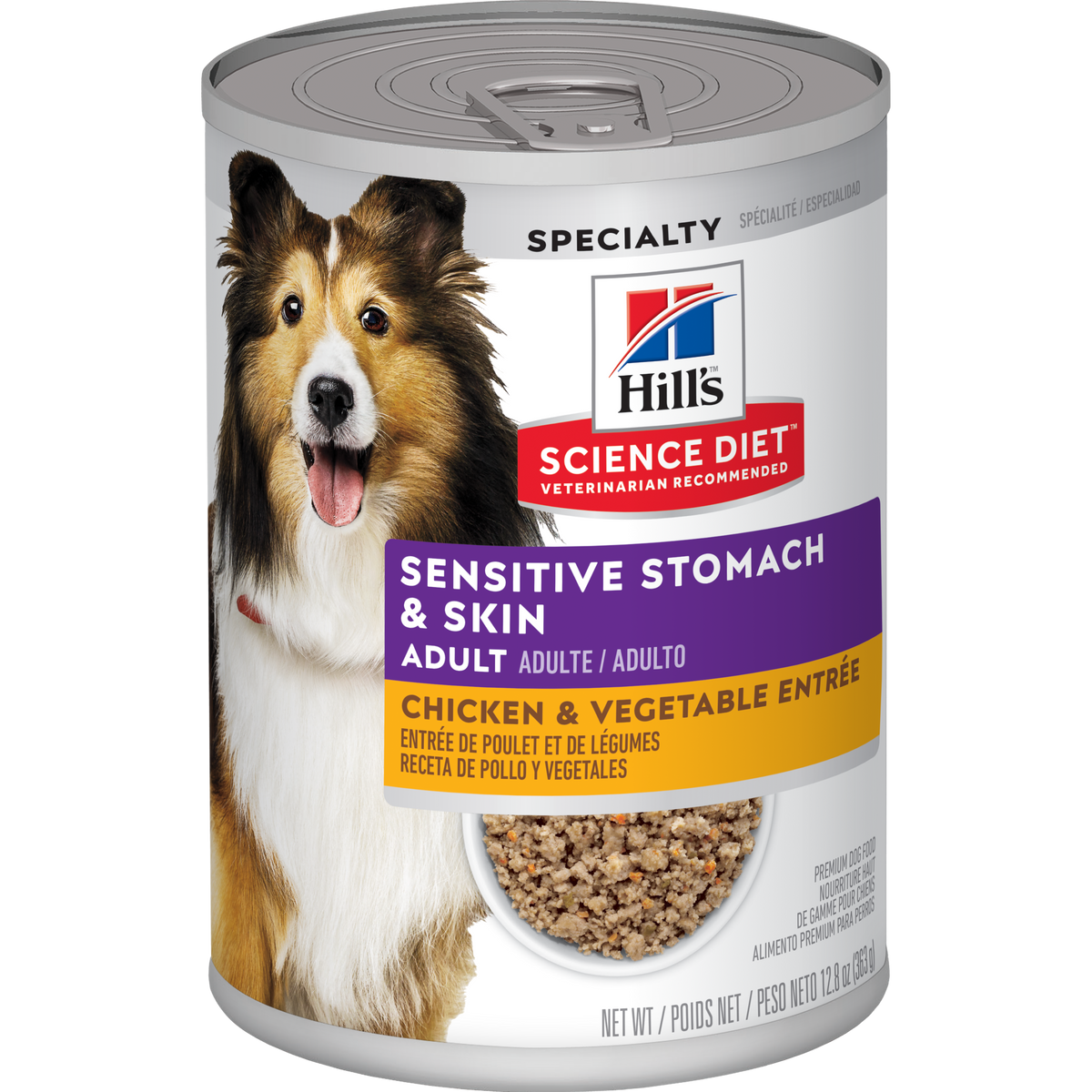 Comida Húmeda para Perro Hills Adulto Estomago y Piel Sensible 12.8 Onz