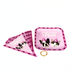 Set de Platos x 6 y Banderín Mascotas Cumpleaños