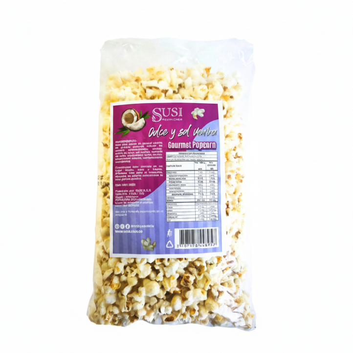 Popcorn con Sal Marina y Aceite de Coco