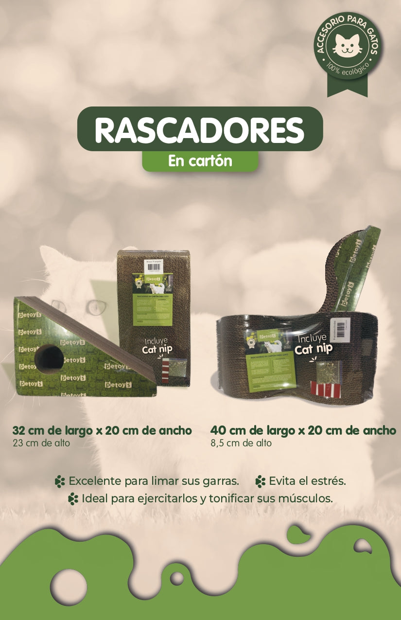 Rascador Bloque Triangular Gato Petoys