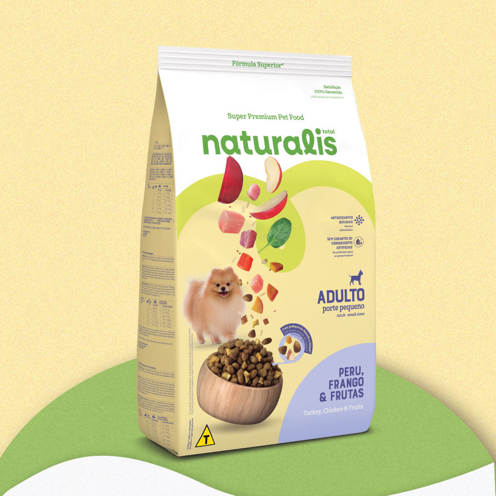 Comida para Perro Naturalis Adulto Raza Pequeña Pollo. Pavo y Frutas 2.5 Kg