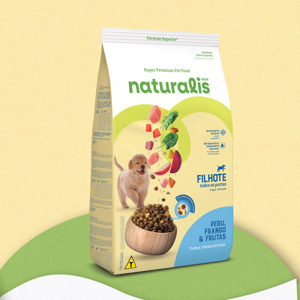Comida para Perro Naturalis Cachorro Raza Mediana Grande Pollo. Pavo y Frutas 2.5 Kg