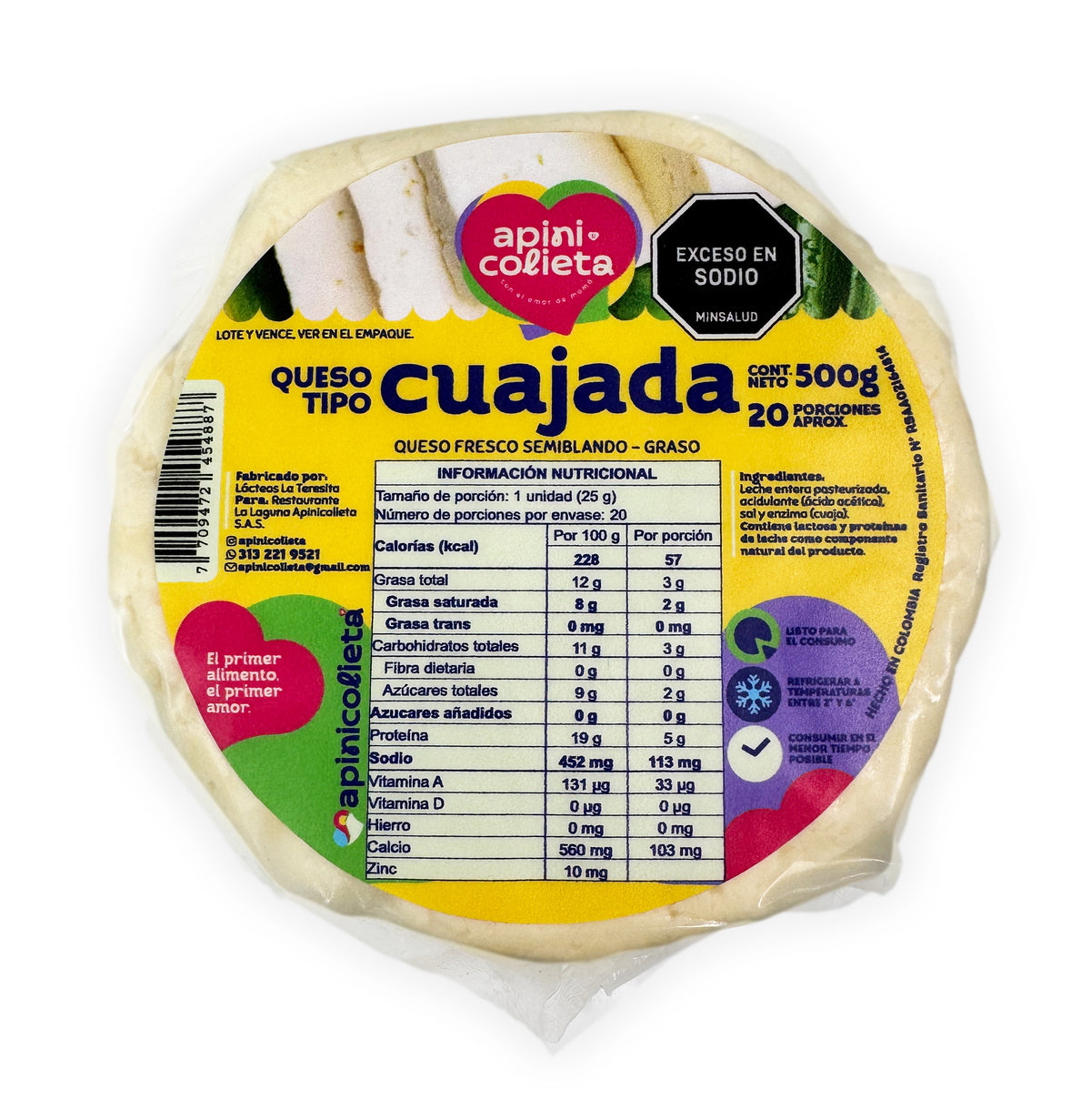 Queso Cuajada x 500 g