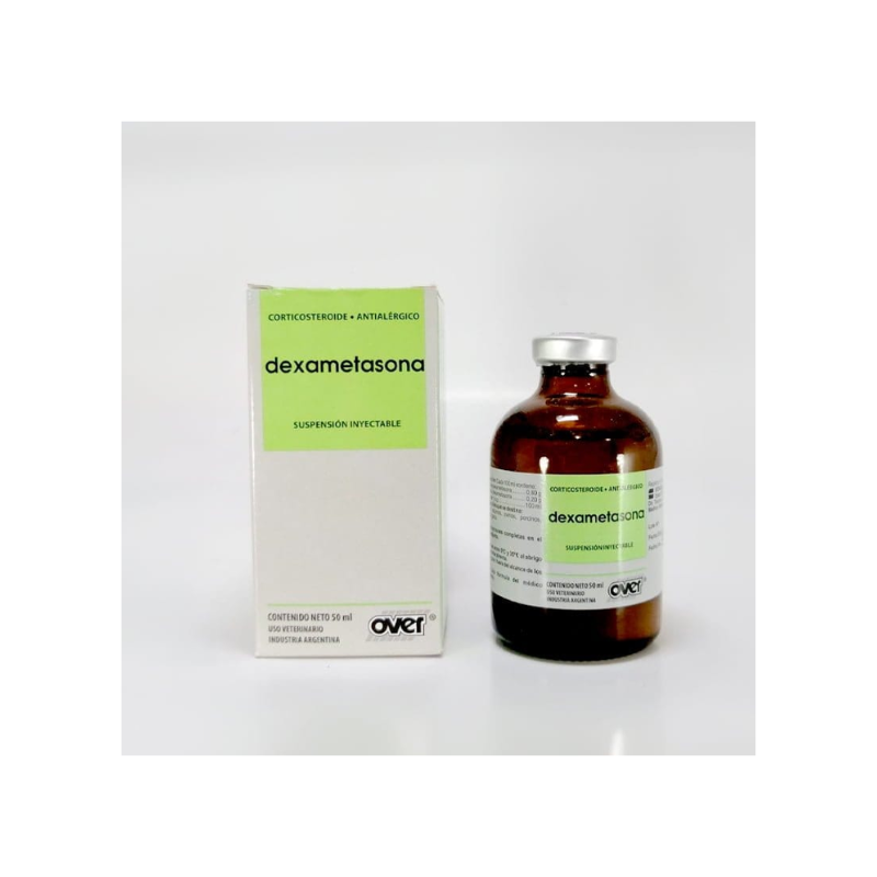 Dexametasona Inyectable x 50 Ml (Over) antiinflamatorio para caballos