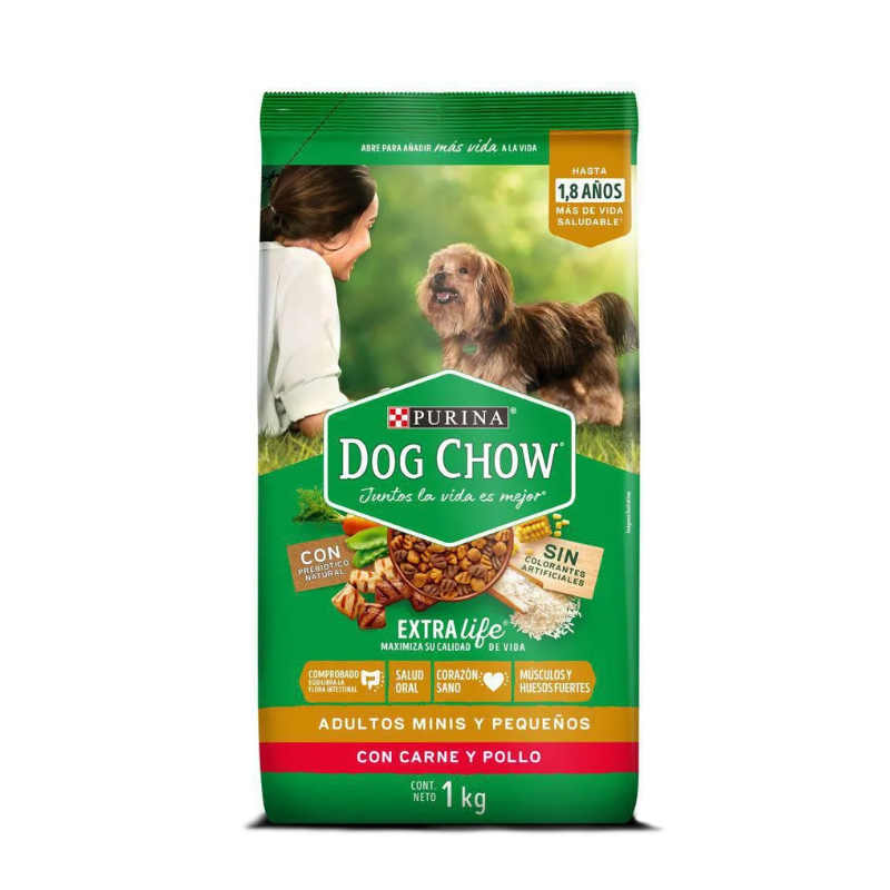 Dog Chow Adultos Minis Pequeños x 1 Kg