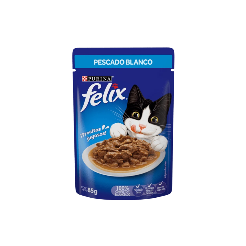 Felix Sensacion Con Pescado Blanco x 85 g
