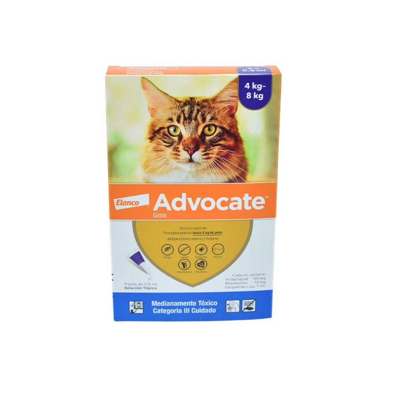 Advocate Gatos 3 X 0.8 Ml4 - 8 kg