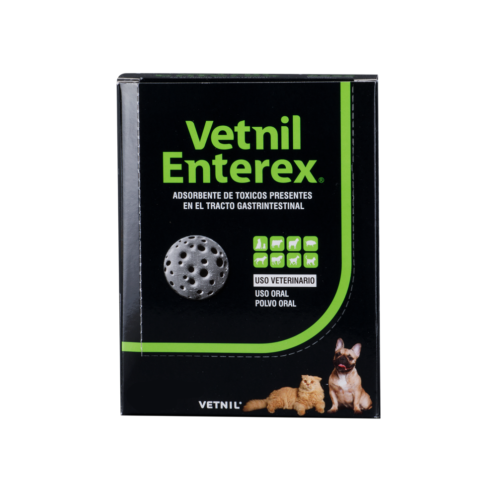 Enterex Absorvente Toxinas para Perros y Gatos x 8 g