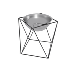 Comedero Geométrico Pequeño Negro