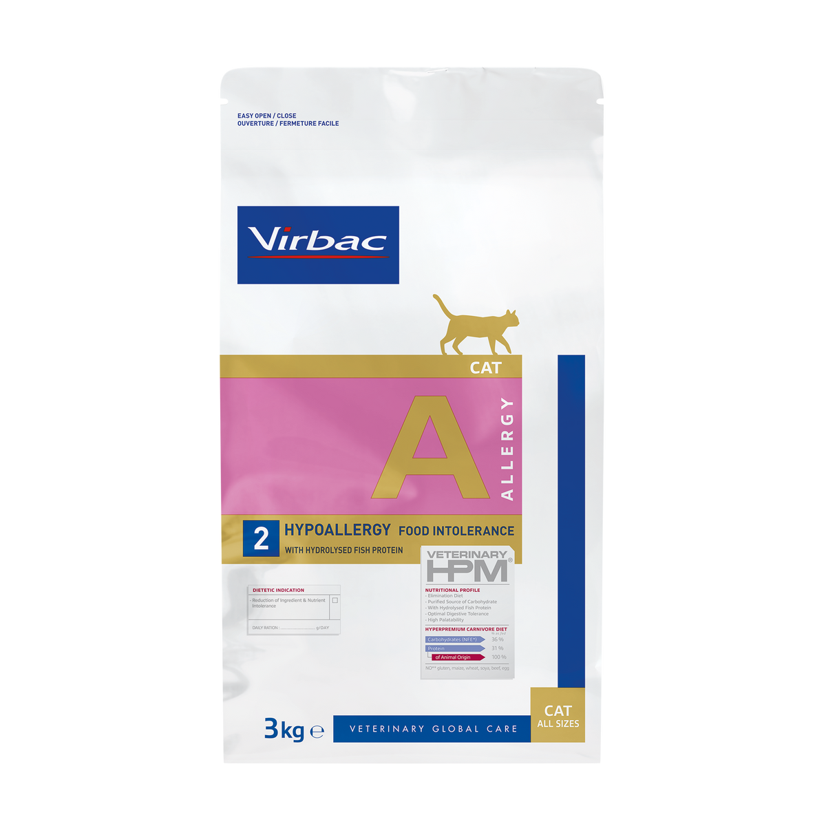 HPM Hypoallergy A2 Gatos x 3 kg