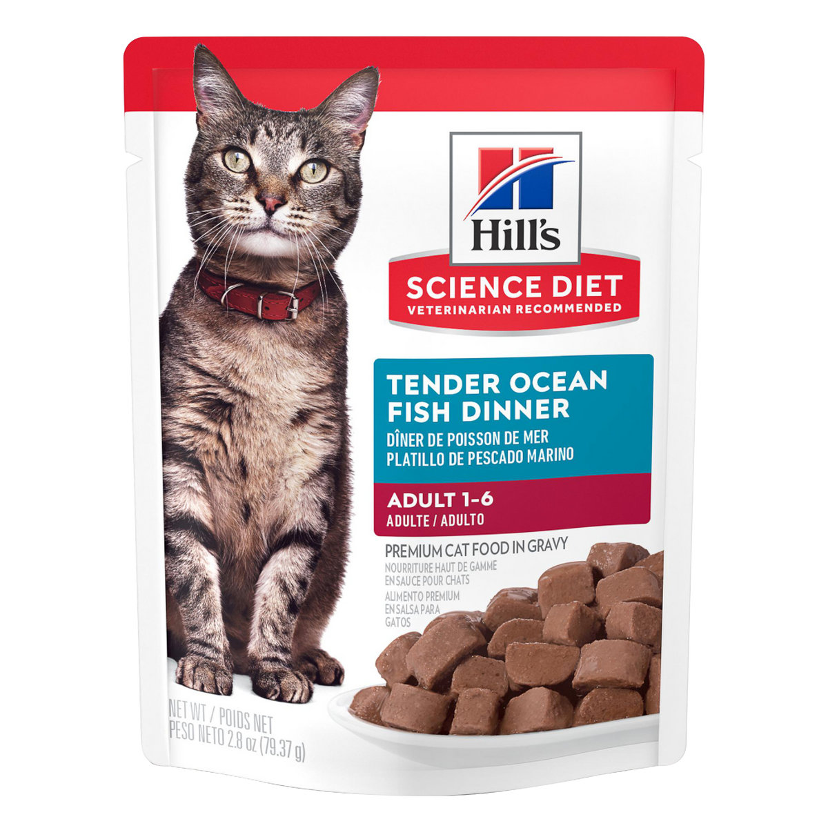 Alimento Húmedo para Gato Adulto Hills Science Diet Pouch Atún 79 Gr