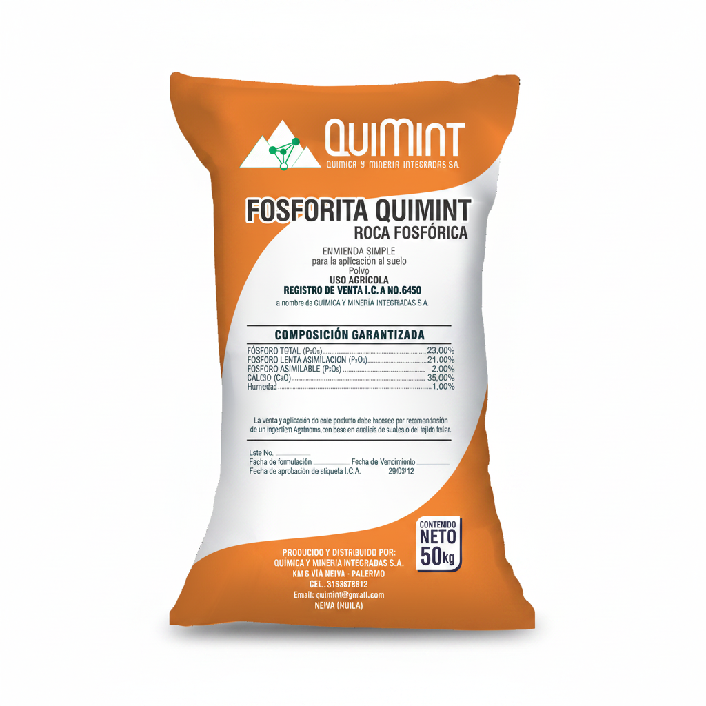 Quimint Fosforita Malla 100 Polvo X 50Kg